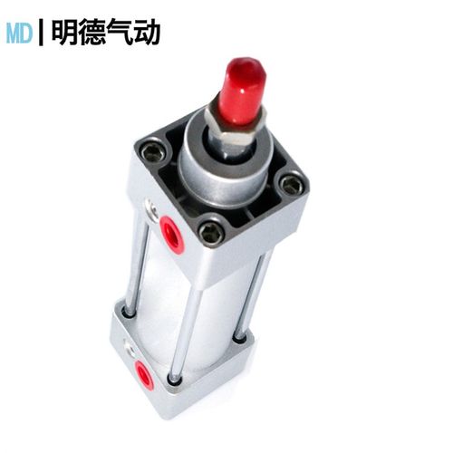 亚德客铝合金标准气缸SC80*100/150/200拉杆双作用复动磁铁可调节