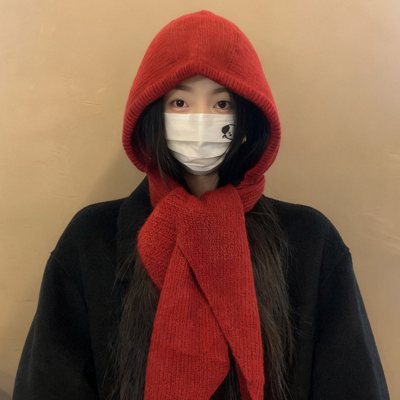 帽子防寒围脖一体巴拉克拉法帽