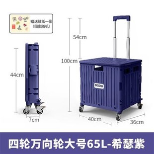 收纳箱 速发儿童a拉杆箱摺叠行李箱收纳包老人买菜车小拉车轮滑鞋