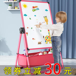 家用宝宝涂鸦写字白板无尘可擦画架 画画板绘画屏儿童磁n性s支架式