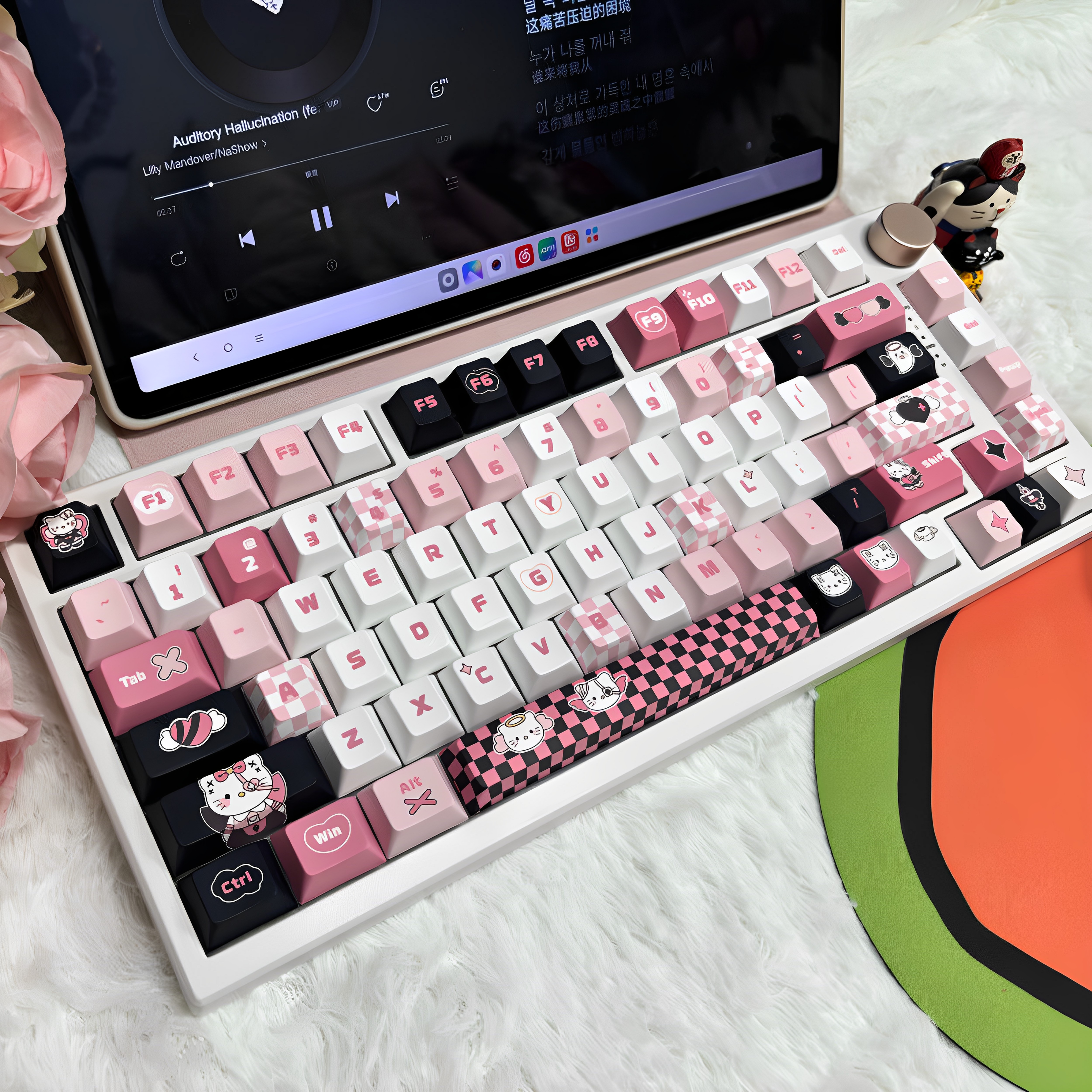 星辰大海KT猫键帽pbt五面热升华工艺新原厂高度125键可爱甜酷键帽