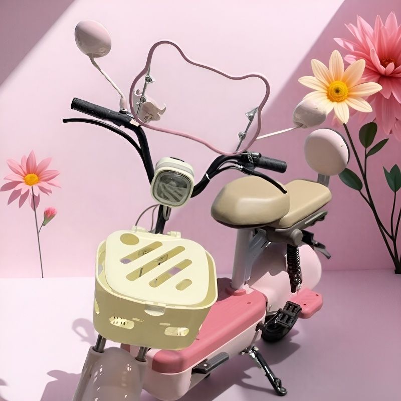 小型电动车电单车前装饰透明挡风板爱玛雅迪小刀电动车电单车通用