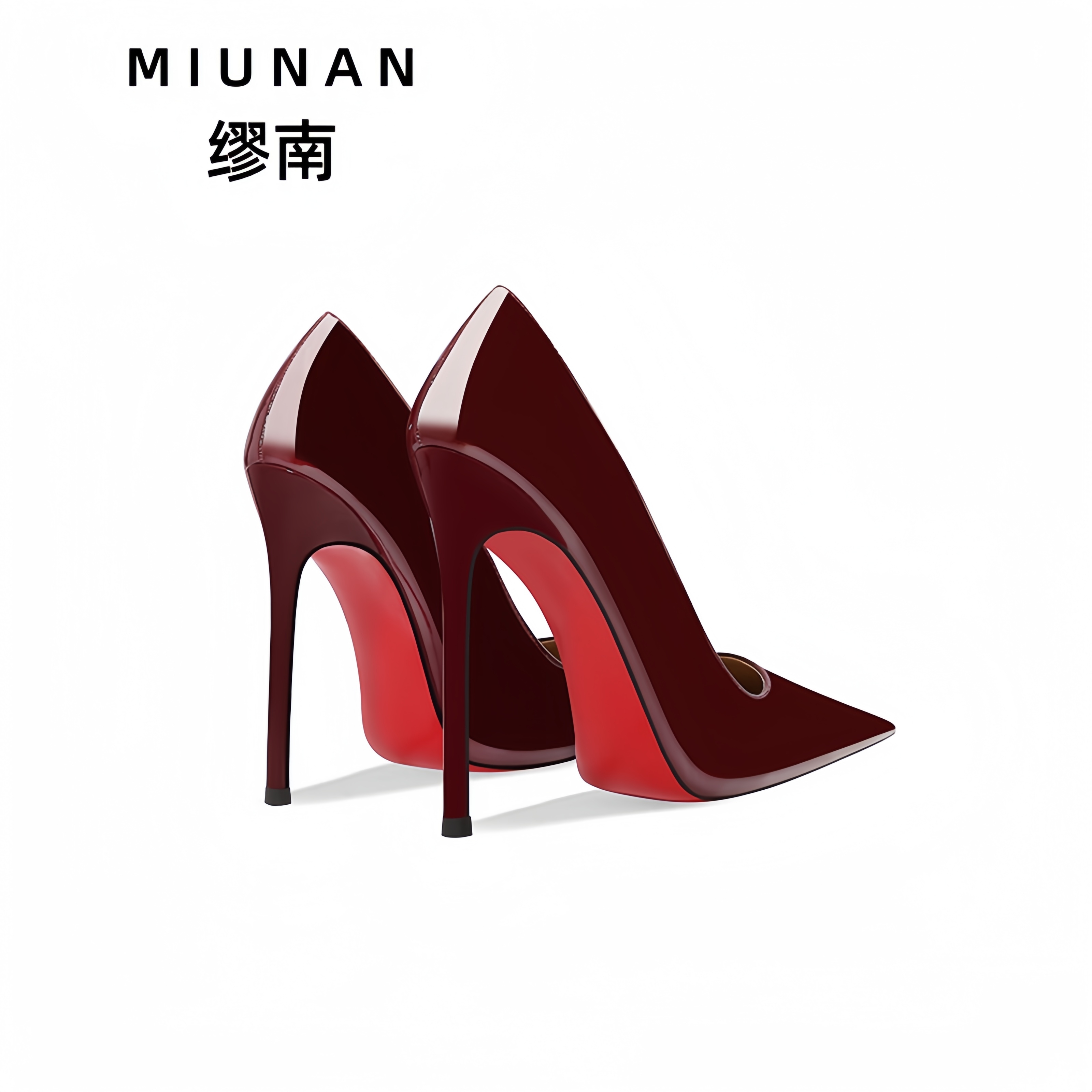 高跟鞋缪南御姐红底性感尖头细跟