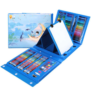 儿童画画工具套装 幼儿园小学生小孩男孩绘画学习用品画笔文具礼盒