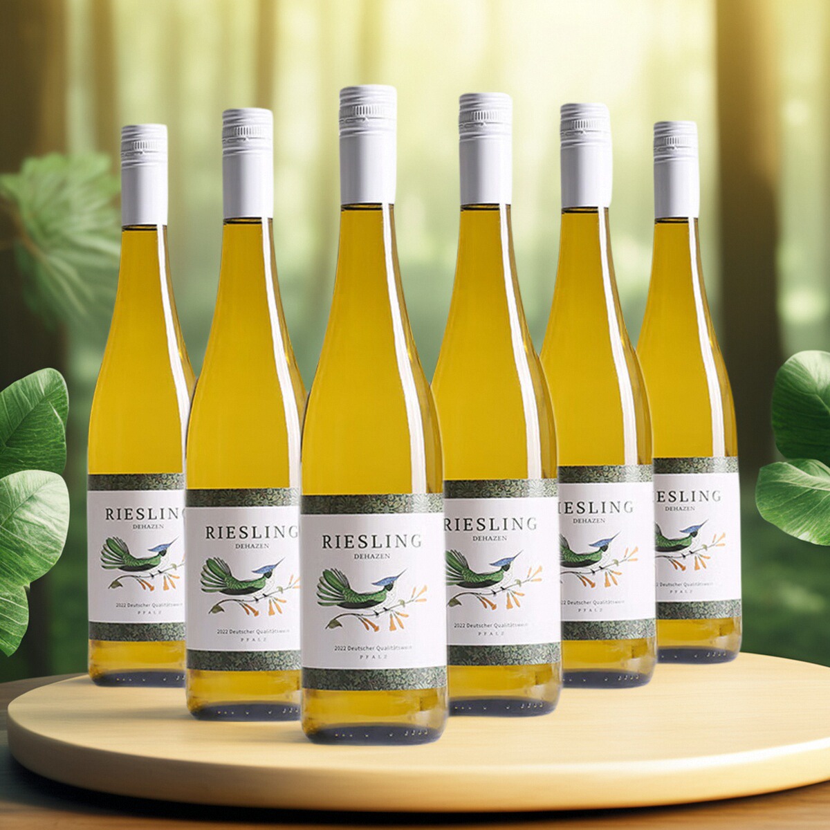 德国原瓶进口 德哈森蜂鸟雷司令Qba半甜白葡萄酒750ml*6瓶装整箱