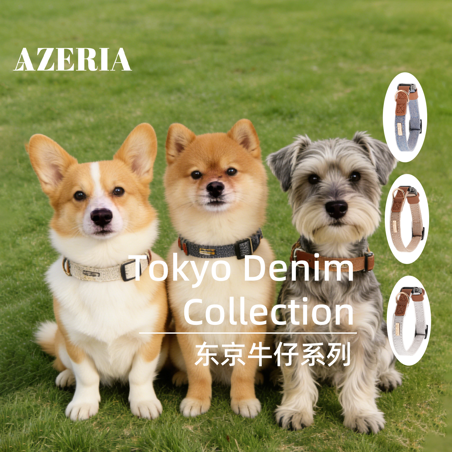 AZERIA宠物狗狗可写字牛仔项圈小型犬防走丢安全防勒泰迪颈圈脖圈,宠物/宠物食品及用品,项圈/肩带,淘宝优惠券,粉丝福利购,淘宝优惠卷