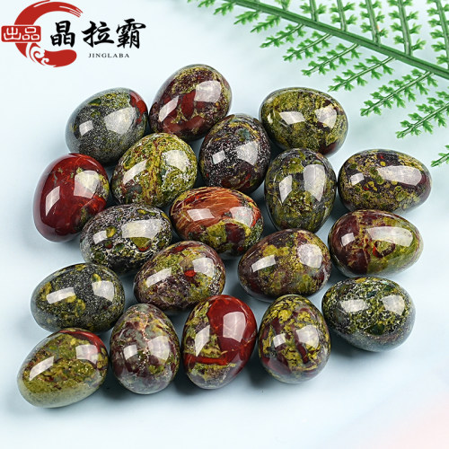 晶拉霸天然龙血石滚石摆件手把件