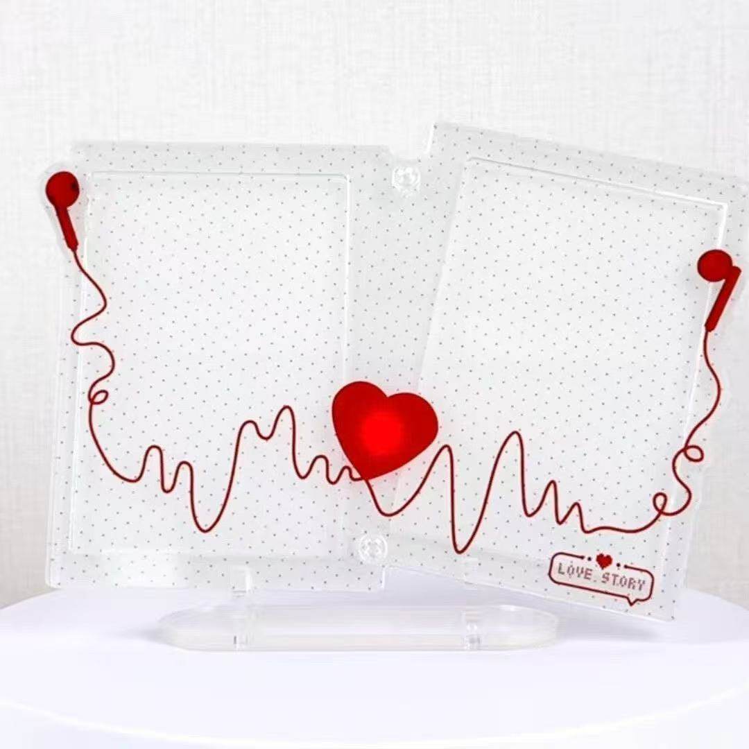 聆听心跳谷美亚克力双插卡套追星3寸小卡拍立得收纳展示透明卡框,模玩/动漫/周边/娃圈三坑/桌游,动漫徽章/立牌,淘宝优惠券,粉丝福利购,淘宝优惠卷