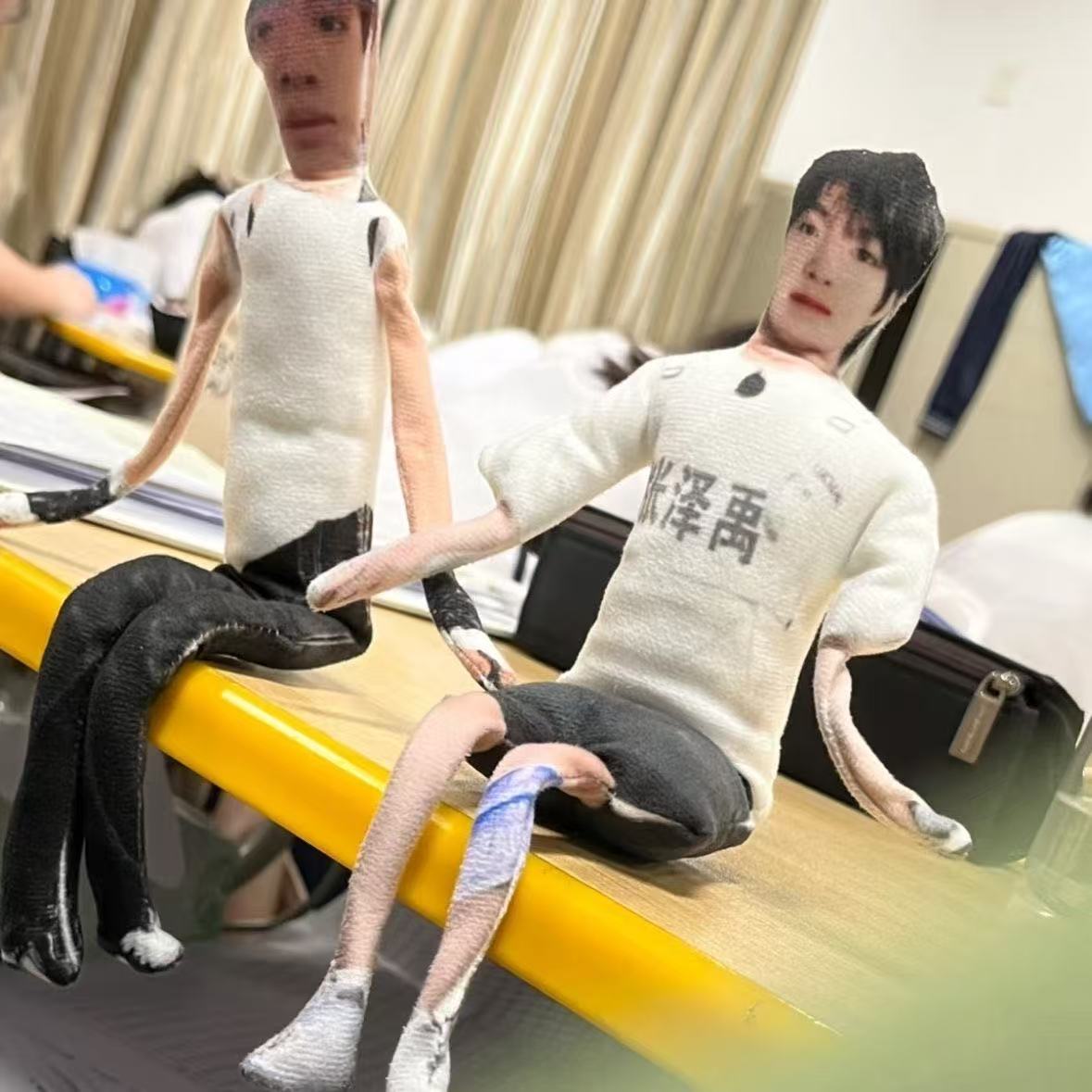 登录少年团抽象张泽禹张极公仔手脚身体铁丝骨架凹造型毛绒玩偶