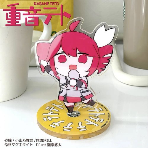 重音teto可360度旋转立牌可爱桌面亚克力创意解压摆件闺蜜小礼品