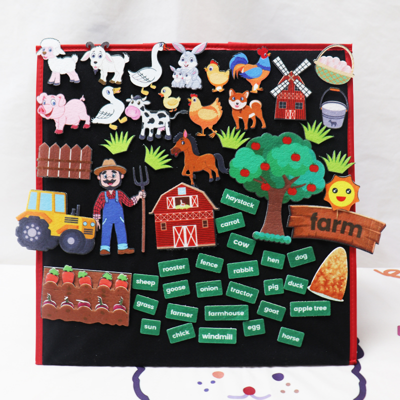 老麦克有个农场毛毡套装表演道具