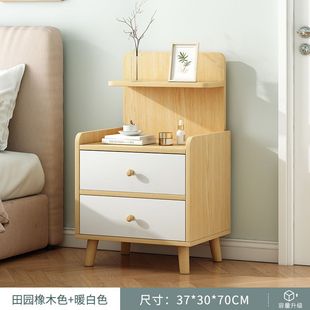 小型床边柜家用出租屋储物柜现代简约床头柜 接全屋制作床头柜新款