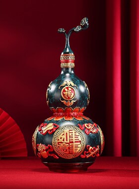 热销黄铜《八宝吉祥葫芦》u摆件事事如意福葫芦摆件家居装饰品开