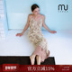 法式 Urban 浪漫立体花朵吊带连衣裙女秋季 Missonep蝉 新款