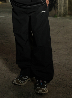 INSIDEDOT 速干运动休闲裤长裤小众设计感拼接多口袋工装裤裤子男