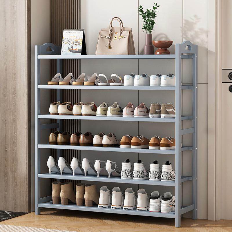 拉车套罩楠竹鞋架子多层家用简易防尘鞋柜门口收纳架宿舍多功能实