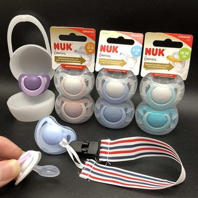 NUK新生婴儿安抚奶嘴宝宝超软硅胶0到36个月一岁以上防胀气防龅牙
