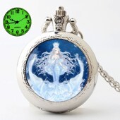 夜光夜光个性 怀表女看可照片脖子时间挂定制看公主翻盖时间学生表