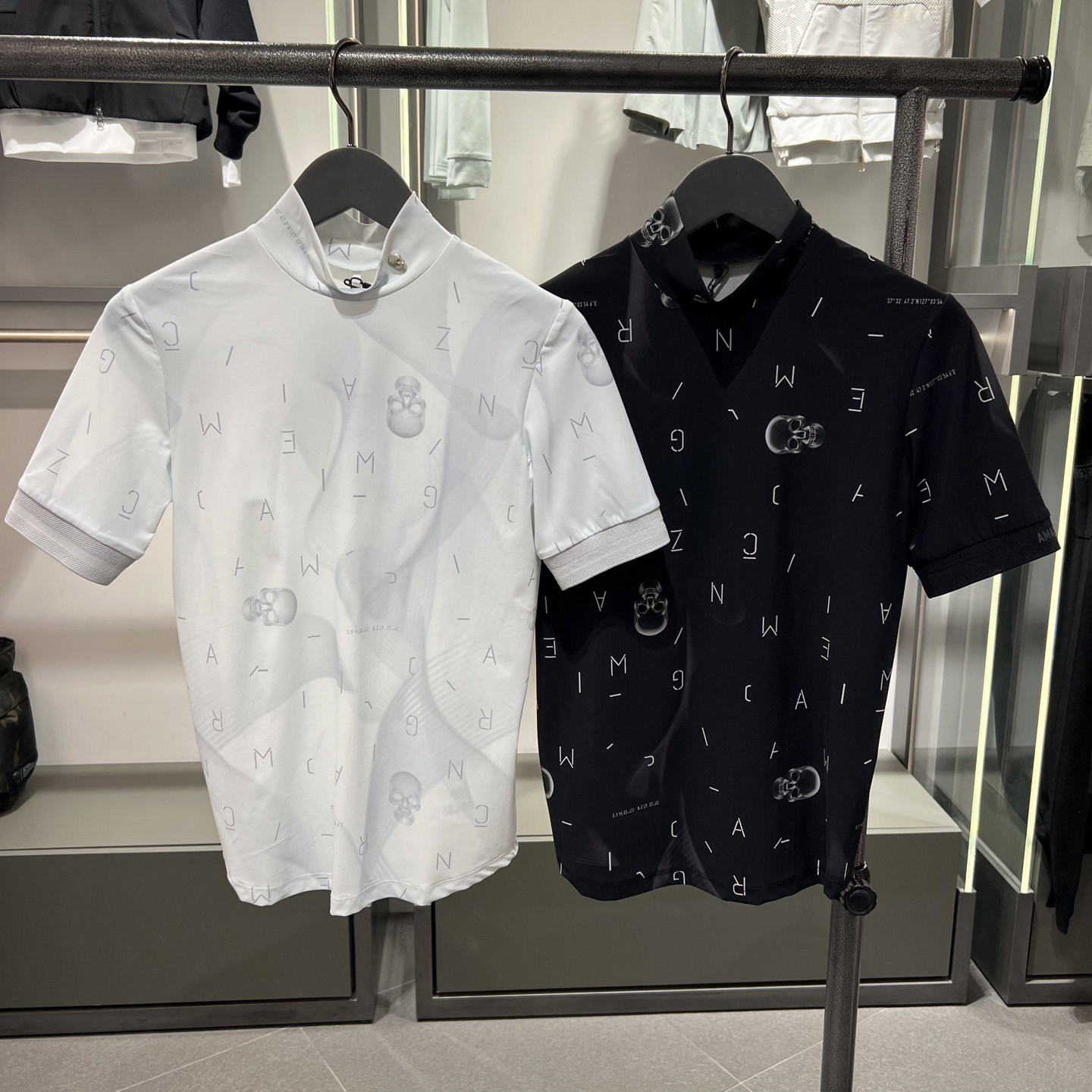 26夏季新款女士高尔夫球服上衣冷感弹力图案短袖T恤上衣百搭休闲