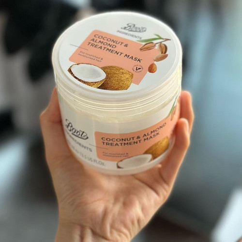 保税！泰国Boots发膜椰子杏仁奶香坚果油阿甘油大罐400ml修复受损