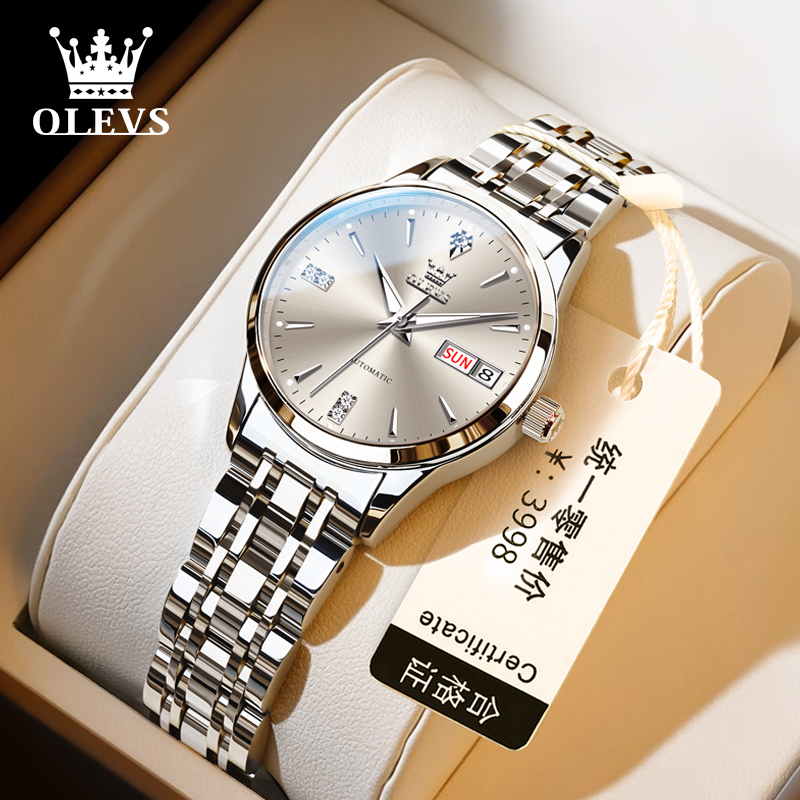 欧利女士正品简约轻奢潮流机械表