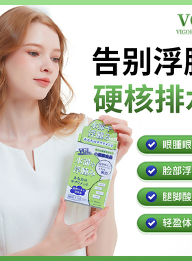 日本VGL薏仁祛湿丸消水丸祛湿气利尿排水肿水肿面部腿肿水肿片