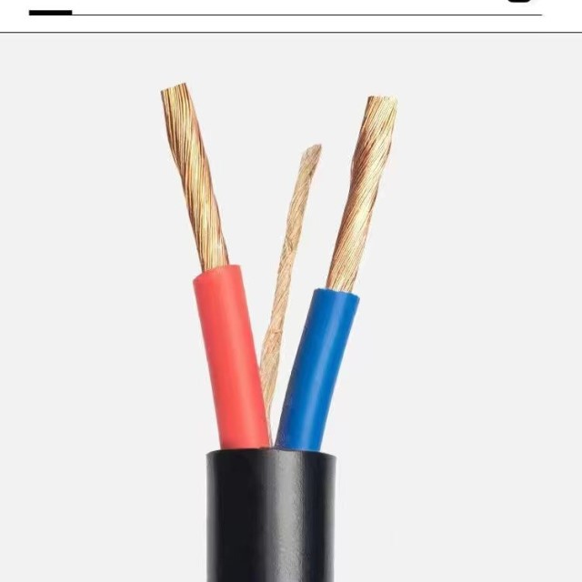 国标RVV软电缆线2芯3芯护套线1.5/2.5/4/6平方户外工程防水电源线