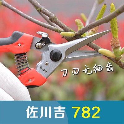 园艺工具剪刀 佐川吉782粗枝剪果树花卉修L枝剪刀 采摘剪 花艺插