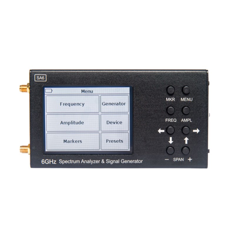 3.2寸手持频谱分析仪SA6支持35-6200MHz发生器频谱仪