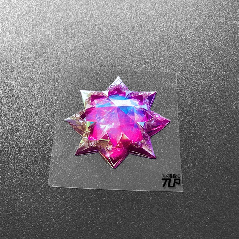 TLP反光车贴 梦幻宝石珠宝 立体感 摩托车电动车装饰 平面贴纸