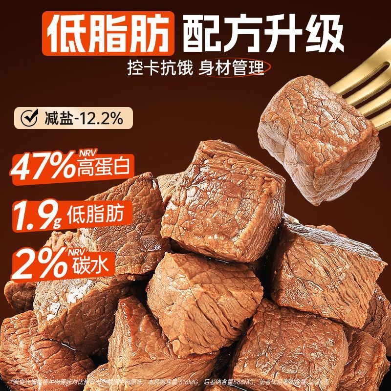 内蒙古酱牛肉小包装即食健身高蛋白控轻脂肥期卡解馋休闲零食品