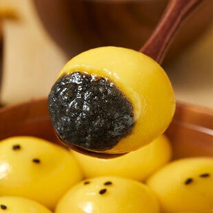 糖人专用主食代餐木糖醇大黄米无糖汤圆黑芝麻花生速食低脂元宵低负担搭档健身孕妇早餐控糖饱腹营养美味速食方便口感软糯​