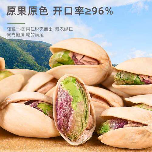 开心果原味特大粒坚果仁小吃无漂白带壳干果炒货老少皆宜小零食