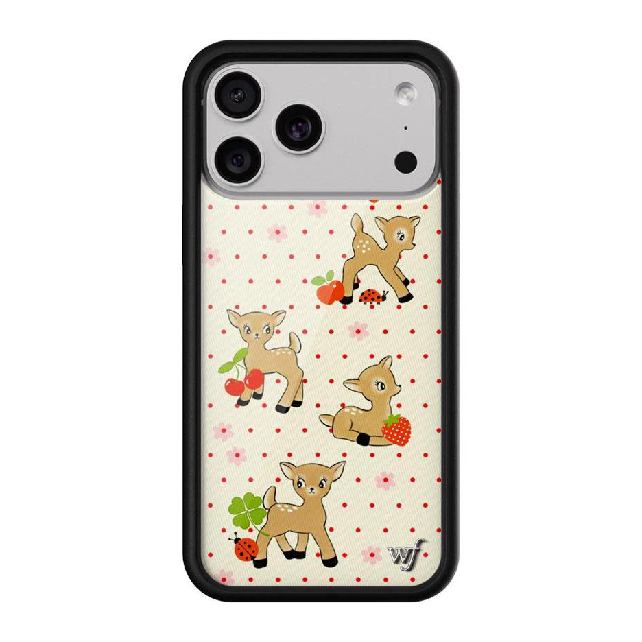 WFWE联名新款可爱圣诞樱桃爱心草莓小鹿苹果16Pro手机壳适用iPhone15/14/13ProMax/plus12梅花鹿防摔保护套