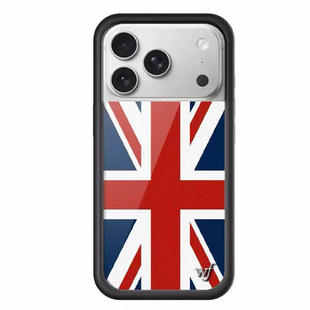 wildflow联名粉色印花玫瑰适用iPhone15/14/13ProMax/12Plus苹果16Pro手机壳可爱欧美时尚新款WF防摔保护套