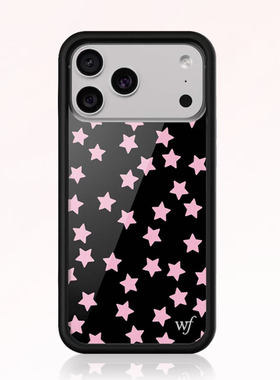 WFWE联名白波点黑波点野花WF手机壳适用苹果17ProMax/iPhone16/15/14/13/12/Pro/Max防摔小狗欧美17硬壳保护