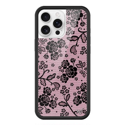 WFWE联名蕾丝花语Lace Lover豹纹手机壳适用iPhone16/15/14/13ProMax/Plus苹果17Pro欧美12时尚WF防摔保护