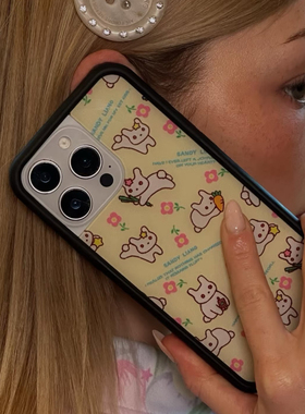 WFWE新款萝卜兔子Sandy Liang潮壳樱桃小鹿适用苹果17Pro手机壳iphone16/15/14/13/12/Pro/Max防摔保护套