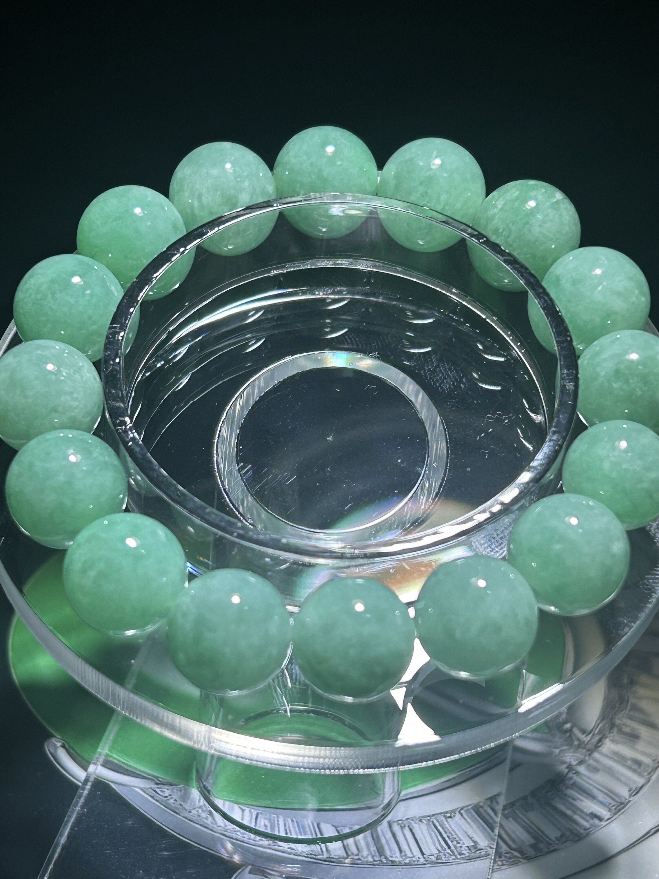 米町珠宝 天然缅甸翡翠a货黄翡手串珠串手链天然柠檬黄