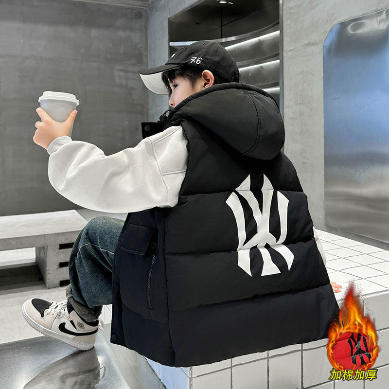 免烫处理连帽(不可脱卸)常规款聚酯纤维拉链马甲,童装/婴儿装/亲子装,马甲,淘宝优惠券,粉丝福利购,淘宝优惠卷