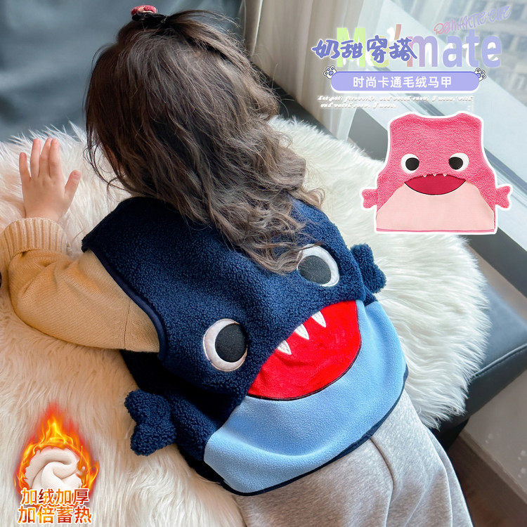 刺绣圆领常规款棉纽扣马甲,童装/婴儿装/亲子装,马甲,淘宝优惠券,粉丝福利购,淘宝优惠卷