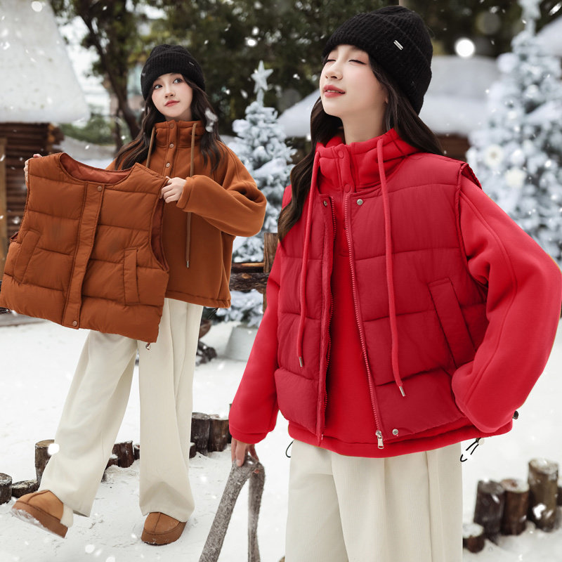 常规款B类冬季女实拍有模特马甲,童装/婴儿装/亲子装,马甲,淘宝优惠券,粉丝福利购,淘宝优惠卷