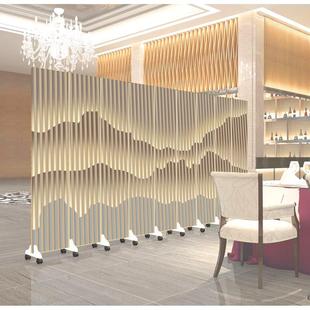屏风隔断酒店饭店公司家用办公室客厅可移动推拉折叠屏 定制新中式