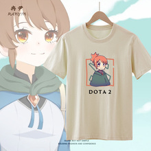 T恤休闲衣服 刀塔2萝莉拳师玛西Dota2游戏周边男青少年纯棉短袖