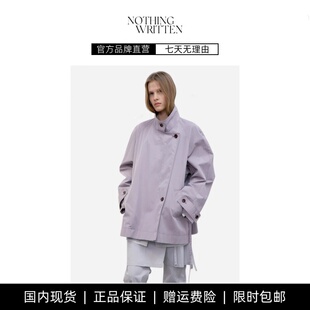 【现货】NOTHING WRITTEN风衣女层次感系带收腰显瘦百搭中款外套