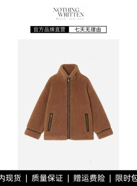 【现货】NOTHING WRITTEN羊毛立领毛绒休闲保暖夹克外套上衣女