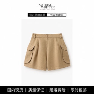 【现货】NOTHING WRITTEN夏短裤工装宽松灯笼裤高腰显瘦休闲裤女