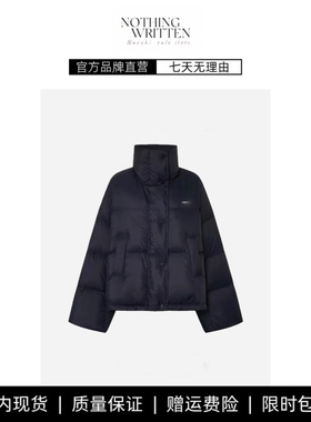 【现货】NOTHING WRITTEN秦岚同款90白鸭绒羽绒服短面包泡芙外套