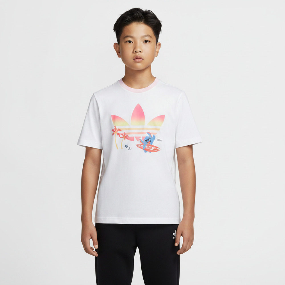 adidas阿迪达斯三叶草夏儿童迪士尼联名运动休闲短袖T恤LD7317