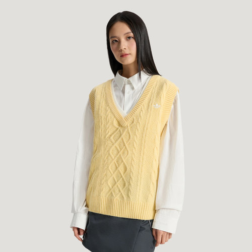 滔搏adidas阿迪达斯三叶草女子W K VEST运动休闲套头衫毛衣KU8909